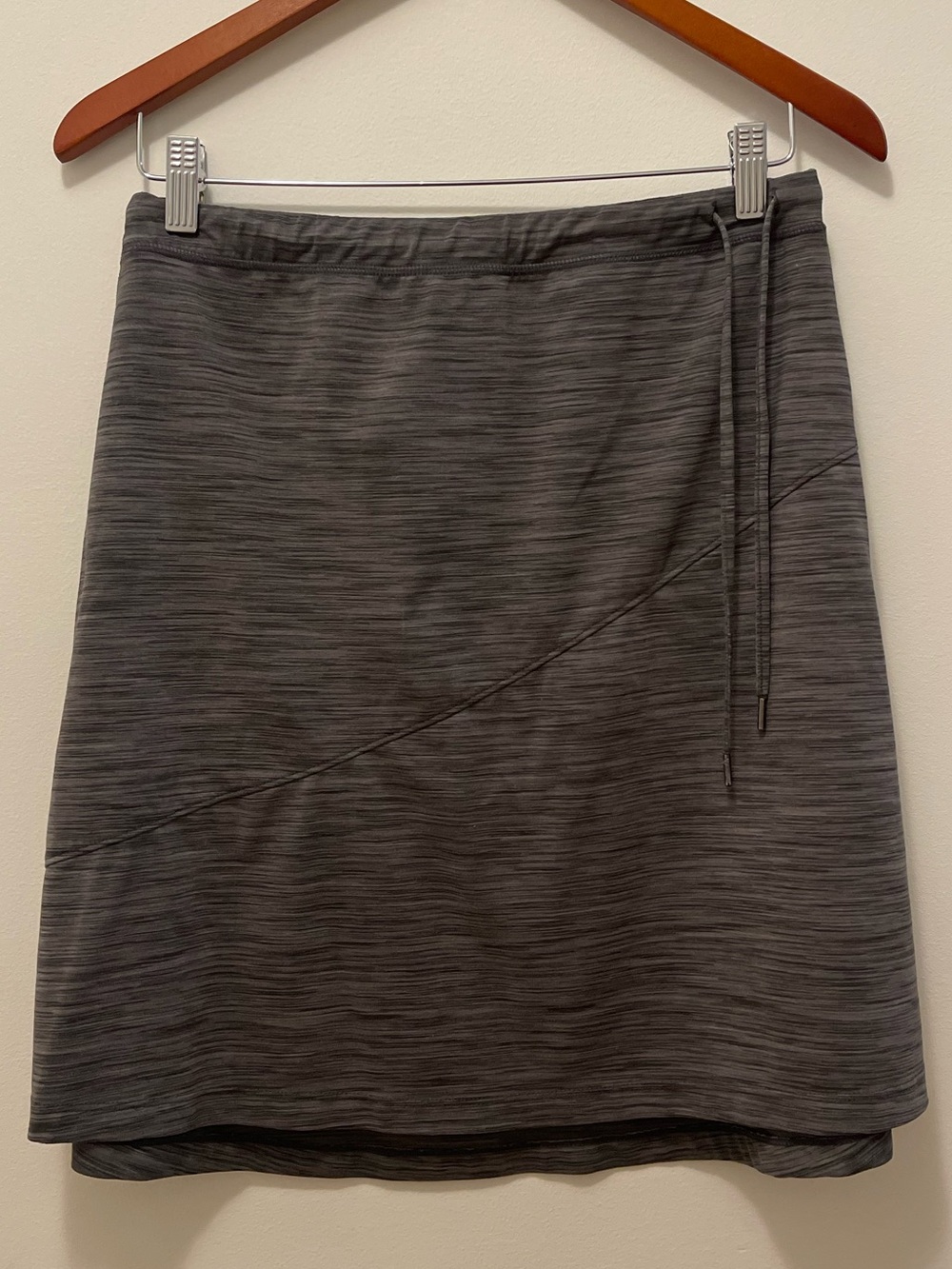 Kyodan Gray Heather A-Line Knit Skirt